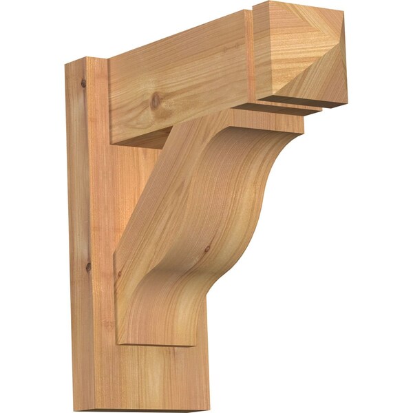 Ekena Millwork Funston Arts & Crafts Smooth Outlooker, Western Red Cedar, 5 1/2"W x 14"D x 14"H OUT06X14X14FST03SWR - main